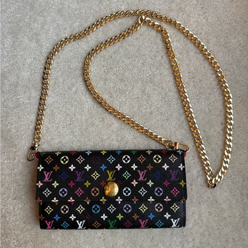 Louis Vuitton Murakami Multicolored Sarah Wallet